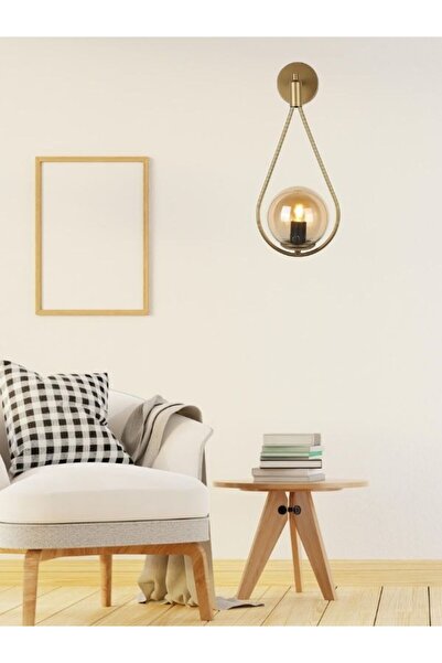 LBX LİGHTİNG BOX Yıldız Home Damla Wall Lamp Single Antique Honey Glass Chandelier