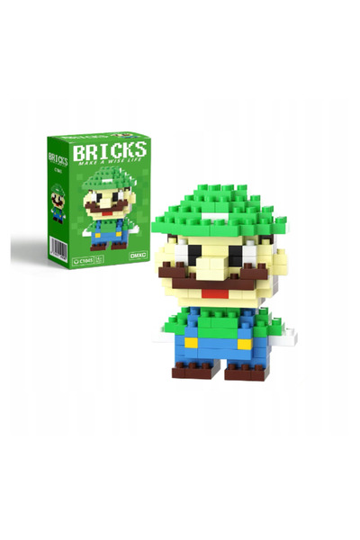 Bricks Luigi Mario 3d Yapboz Figür Seti