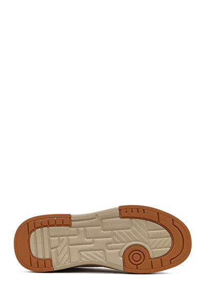 Derimod Men's White Lace-Up Thick Sole Leather Sneaker 25Wfd6124Ft