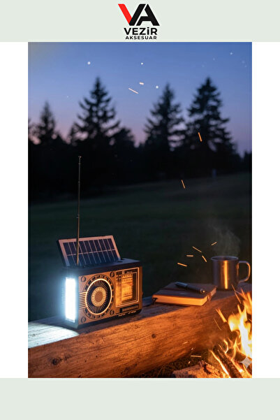 BLACKBIRD Solar Enerjili Radyo | LED Fenerli, Bluetooth, USB/TF Kart Destekli...