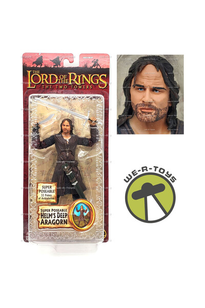 Universal Lord of the Rings / Two Towers Helm's Deep Aragorn Figure 2004