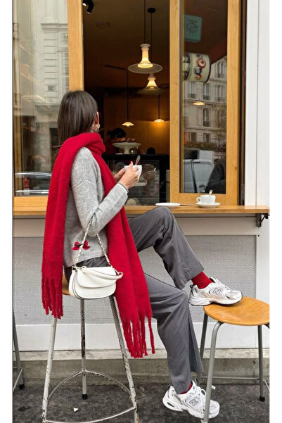 CSR AKSESUAR Puffy Ecru Scarf Shawl șal pentru umăr