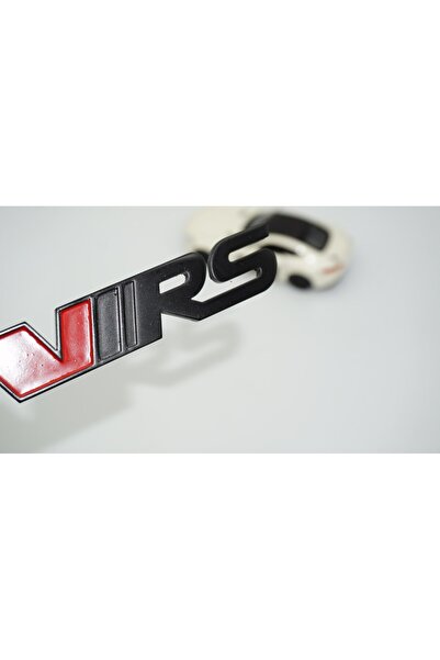DK Tuning Skoda VRS Bagaj Siyah Kırmızı Logo Arma Amblem