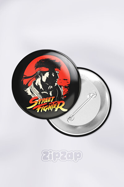 ZipZap مجموعة شارات زينة لألعاب الفيديو ستريت فايتر مع دبابيس (قطعة واحدة)