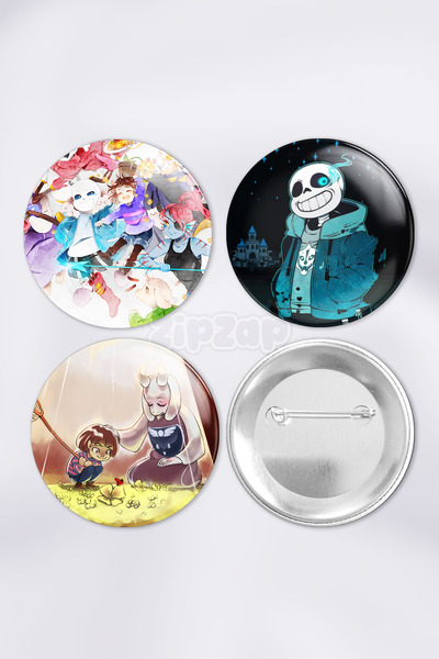 ZipZap مجموعة شارات زينة للعبة فيديو أندرتيل مع دبابيس (3 قطع)