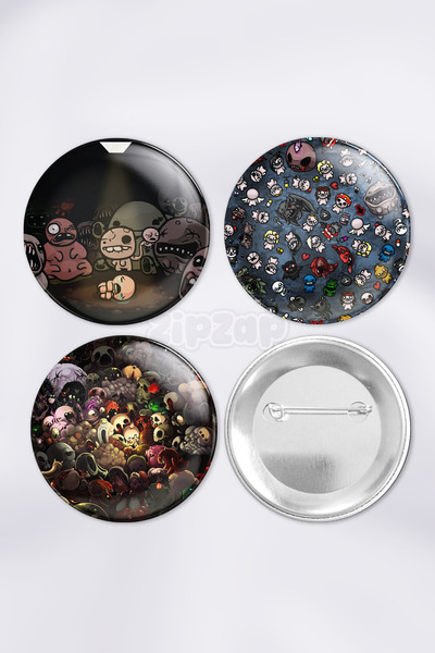 ZipZap مجموعة شارات زينة لحقيبة ألعاب فيديو آيساك (3 قطع)