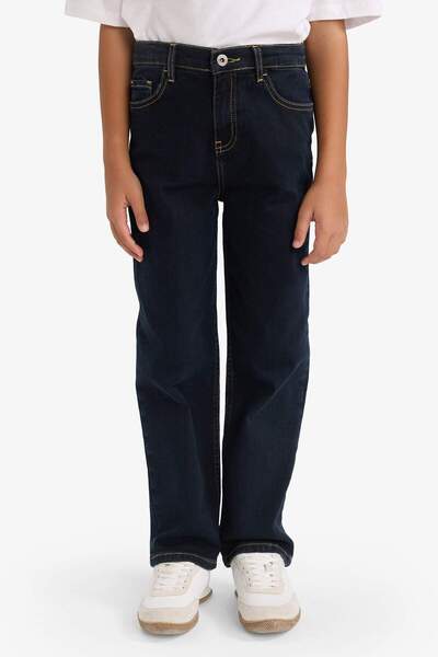 DeFacto Boy's Straight Fit Straight Leg Jeans G3258A825Wn