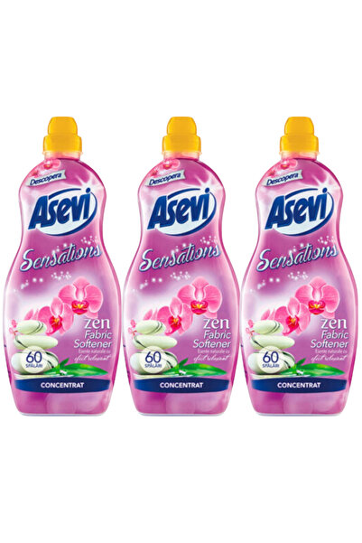 ASEVI Sensation Zen Pack Laundry Conditioner, 3 Pieces x 1.44 l, 180 Washes
