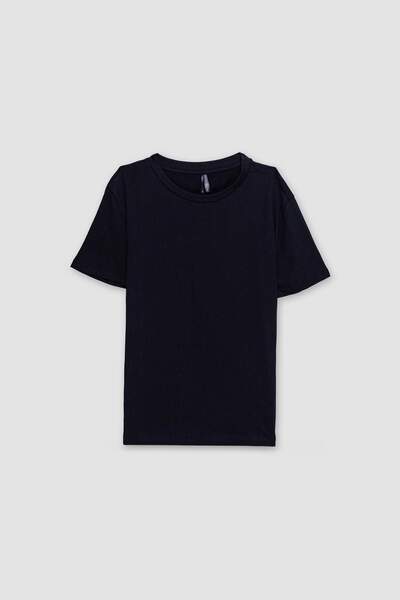 DeFacto Regular Fit Crew Neck Basic Plain Combed Cotton Short Sleeve T-Shirt B7425Ax25Sp