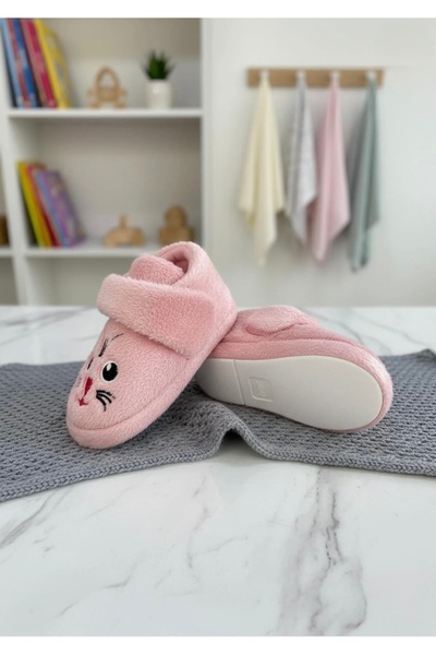 şeker shoes Cute Animals Velcro Anti-Slip Sole Nursery Home School Shoes Baby Kids Slippers Home Boots
