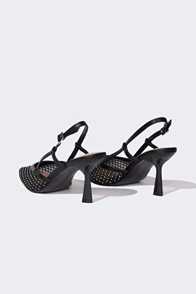 DeFacto Kadın Yüksek Taban Suni Deri Topuklu Sandalet E2513AX25SM