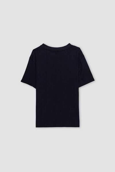 DeFacto Regular Fit Crew Neck Basic Plain Combed Cotton Short Sleeve T-Shirt B7425Ax25Sp