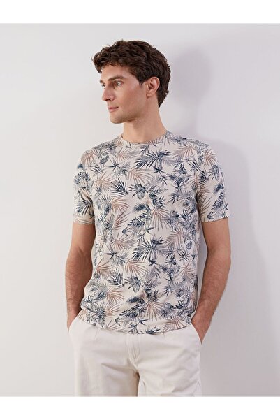 LC Waikiki Tricou pentru bărbați cu model LCWAIKIKI Classic guler rotund