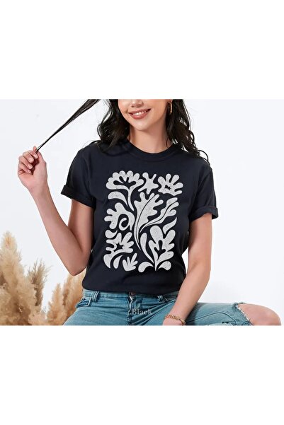 l'eivor Matisse Flowers cu imprimeu Bumbac pentru femei tricou