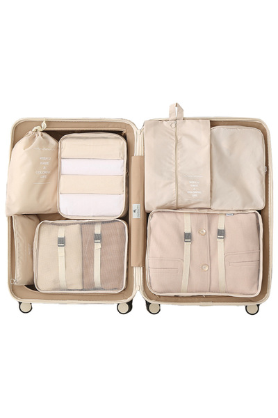 Generic 7PCS Travel Storage Bag Set Multi-functional Clothing Sorting Packages Travel Packing Compression Po