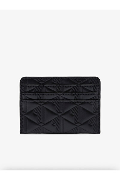 Lacoste Maheki Embossed Leather Card Holder