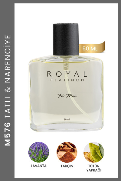 Royal Platinum M576 Erkek Parfüm Bal Tütün Sıcak Yoğun