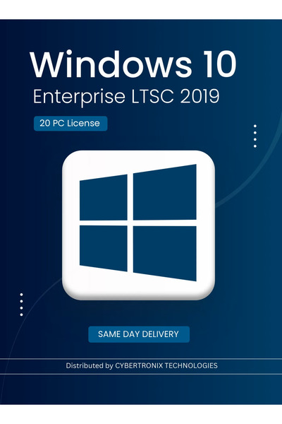MICROSOFT Windows 10 Enterprise LTSC 2019 | 20 PC License | Digital License | SAME DAY DELIVERY