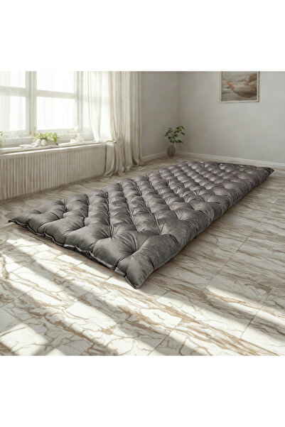smart home Premium Velvet Floor Mattress 190x90x10cm, Soft Cotton Filling, Foldable Sleeping Pad for Home