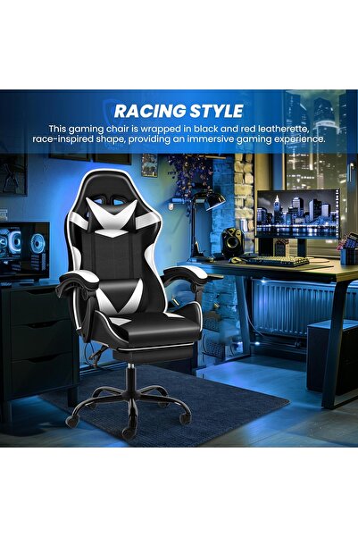 Roam shop Gaming Chair,Office Chair Racing Executive Ergonomic Task Chair with Headrest and Lumbar Support