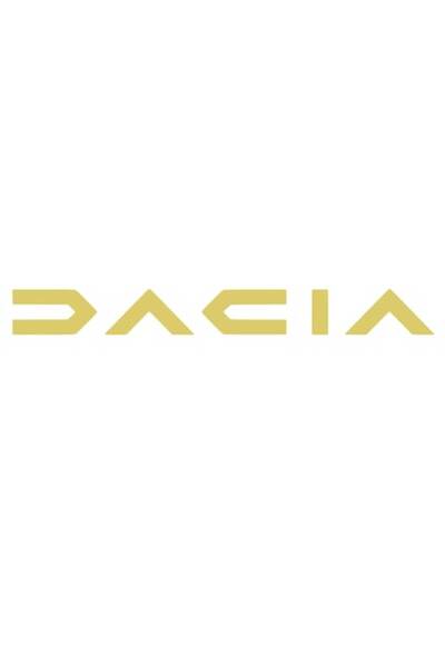 Oracal Dacia Written Logo Sticker, 35x3.8cm, gold