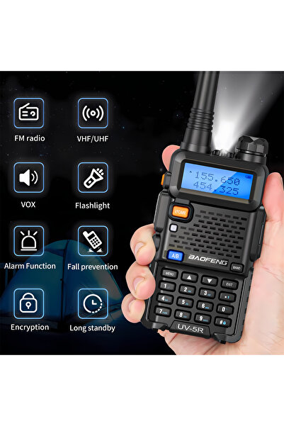 BAOFENG جهاز اتصال لاسلكي UV-5R، جهاز اتصال لاسلكي ثنائي الاتجاه، جهاز إرسال واستقبال محمول، طويل المدى، نطاق مزدوج UHF / VHF