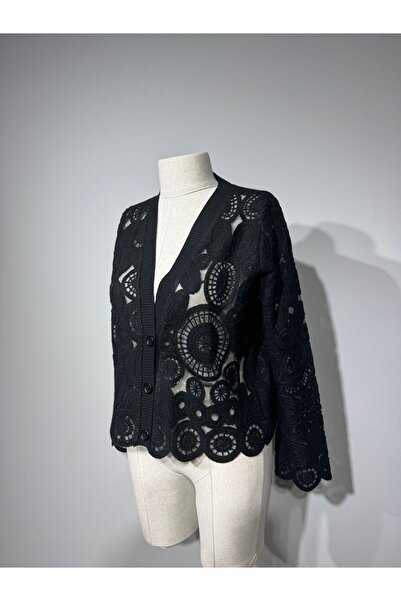 SÜZENE BUTİK SÜZENE DETAYLI TÜL HIRKA