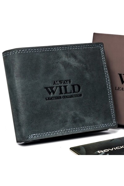 Other Portofel din piele pentru bărbați N0035-CHM-8694 Negru