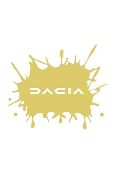 Oracal Sticker pata cu scris dacia model nou, 20cm, auriu