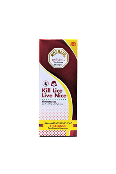 rolamax رولاماكس تي ناسول شامبو يساعد في التخلص من القمل لون أحمر - 210 مل