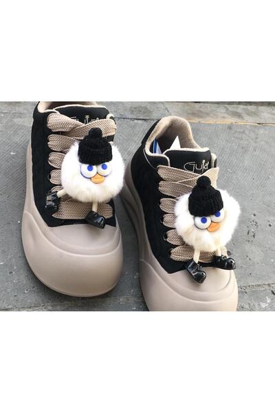 Guja 25K426-1 Women's Portable Emoji Ultra-Light Soft Leather Flexible Non-Slip Sole Casual Shoes