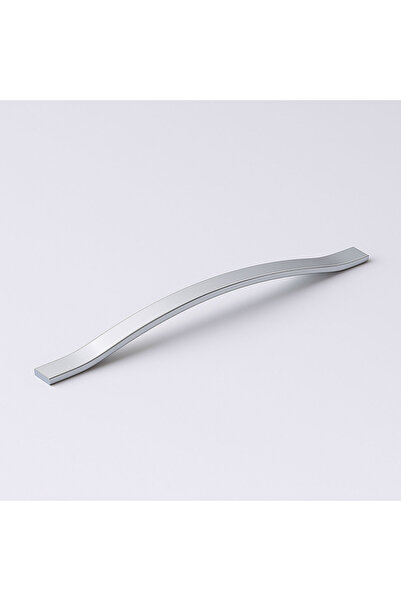 Badem10 Mâner plat de 320 mm, cromat, argintiu, pentru mobilier din metal, mâner pentru ușă dulap, mâner modern pentru bucătărie