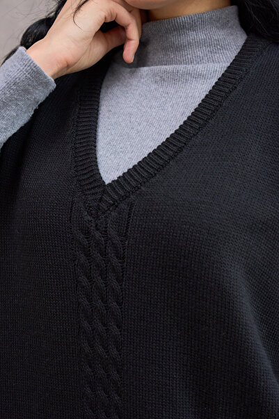 KÜÇÜĞÜM BUTİK Black Oversize Sweater