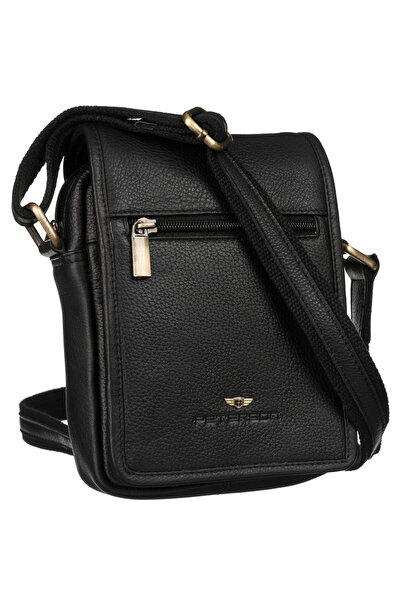 Other Geantă din piele neagră PTN 504-NDM-2953