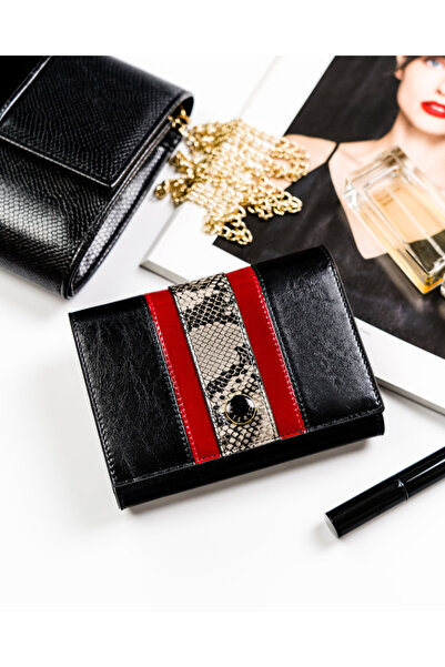 Other Elegant women's wallet with a snakeskin RFID pattern - Peterson