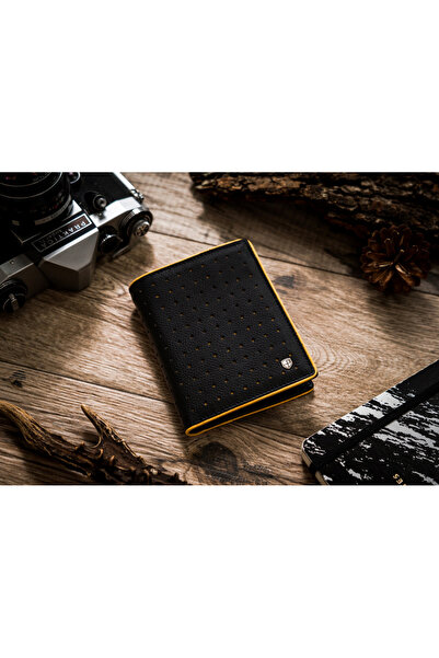 Other Men's leather wallet with contrasting stitching - Peterson