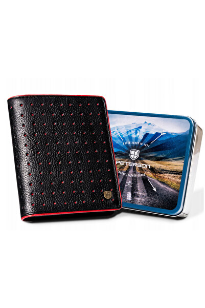 Other Men's leather wallet with contrasting stitching - Peterson