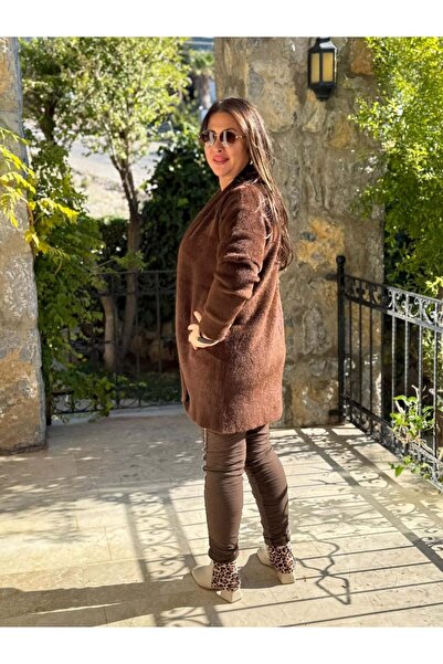 Punta Otantik Nc25026 Unlined Wool Cardigan Brown