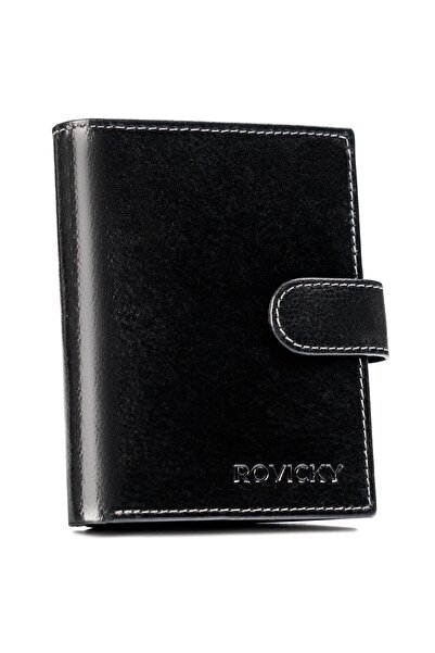 Other Portofel din piele pentru bărbați N4L-RPVT-BL-9595 Negru