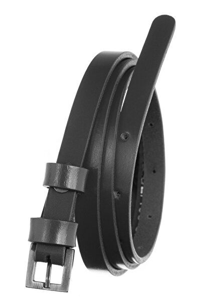 Other Narrow women's leather belt with buckle, for dresses - Rovicky