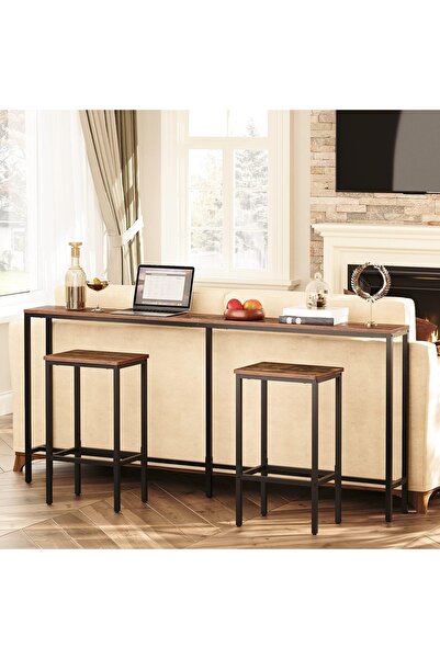 Topone1Topone1 Side table, long narrow sofa table, entryway table, industrial-style sofa table, sofa-back table