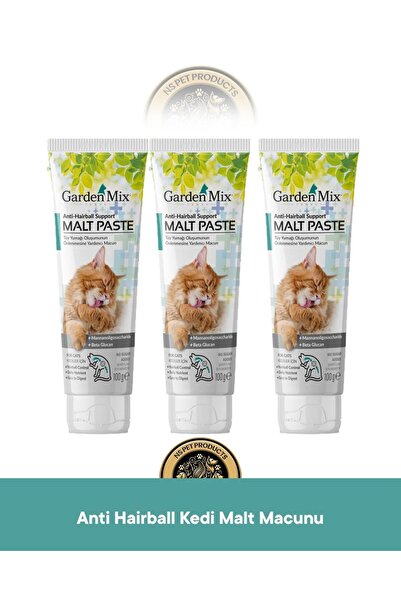 Garden Mix Anti Hairball - Tüy Yumağı Önleyici Kedi Malt Paste - Kedi Malt Ma...