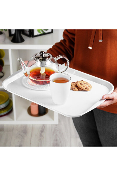 Other White plastic serving tray 43.5x31.5 cm