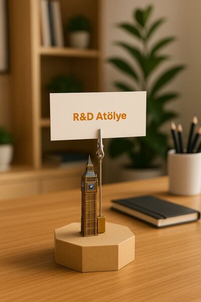 fyne Masa Üstü Figürlü Notluk / Fotoğraflık | Saat Kulesi | London Big Ben