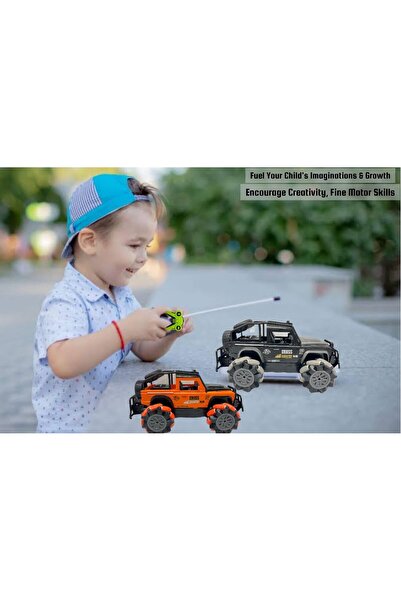TOY GARDEN RC Stunt Car 4WD Gesture Sensor Remote Control 4x4 Off-Road 360° Flips (Orange)