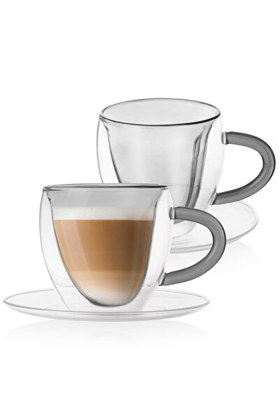 Other Double-walled thermal mugs with saucer for coffee and tea DOUBLE 160 ml 2 pcs.
