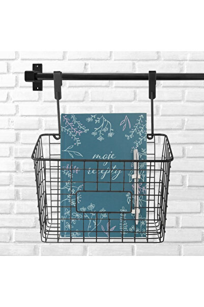 Other Hanging basket for the closet door, metal, black, RADKA, 25x16x30 cm