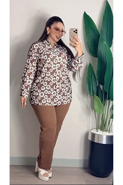 BONİTA FASHİON طقم قميص طويل أنيق ذو تصميم مميز وبنطلون عالي الخصر بقصة مريحة...