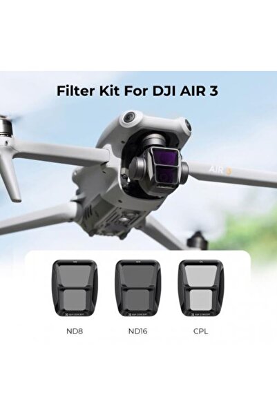 K&F CONCEPT Set filtre dronă K&F SKU.2065V1 Concept din sticlă multistrat CPL+ND8+ND16 pentru DJI Air 3