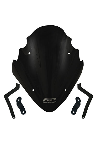 GP KOMPOZİT Bajaj Pulsar NS 400 Z 2025 Uyumlu Ön Cam Siyah 37 cm
